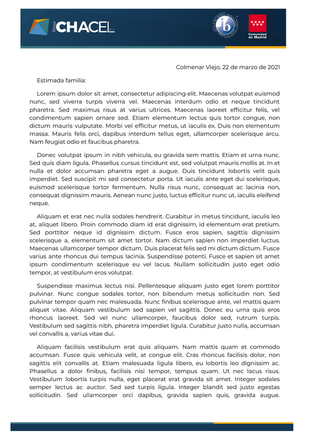 Vista previa: Circular a familias